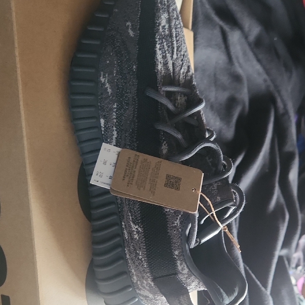 Yeezy 350 Boost Black and Gray Sneakers